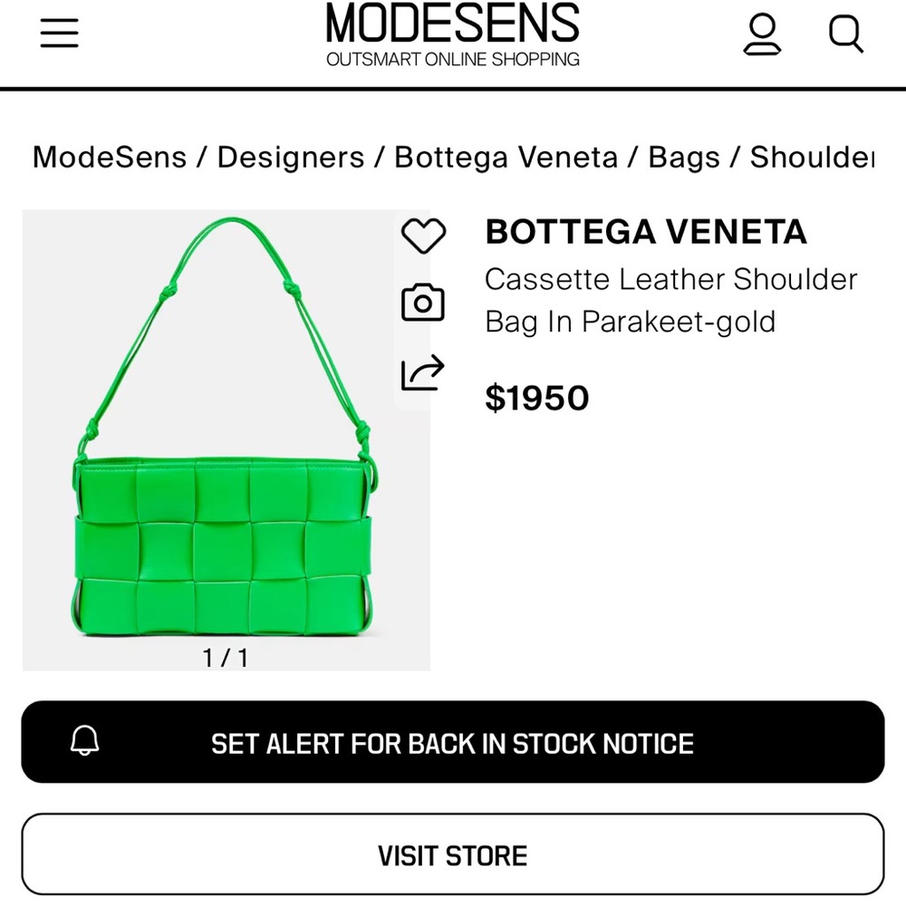 Bottega Veneta Cassette Green handbag!NWT - Picture 6 of 6